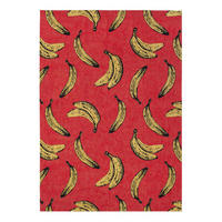 TEPPICH Miami Red Pop Banana 240/340 cm - Rot, Kunststoff/Textil (240/340cm) - Louis De Poortere