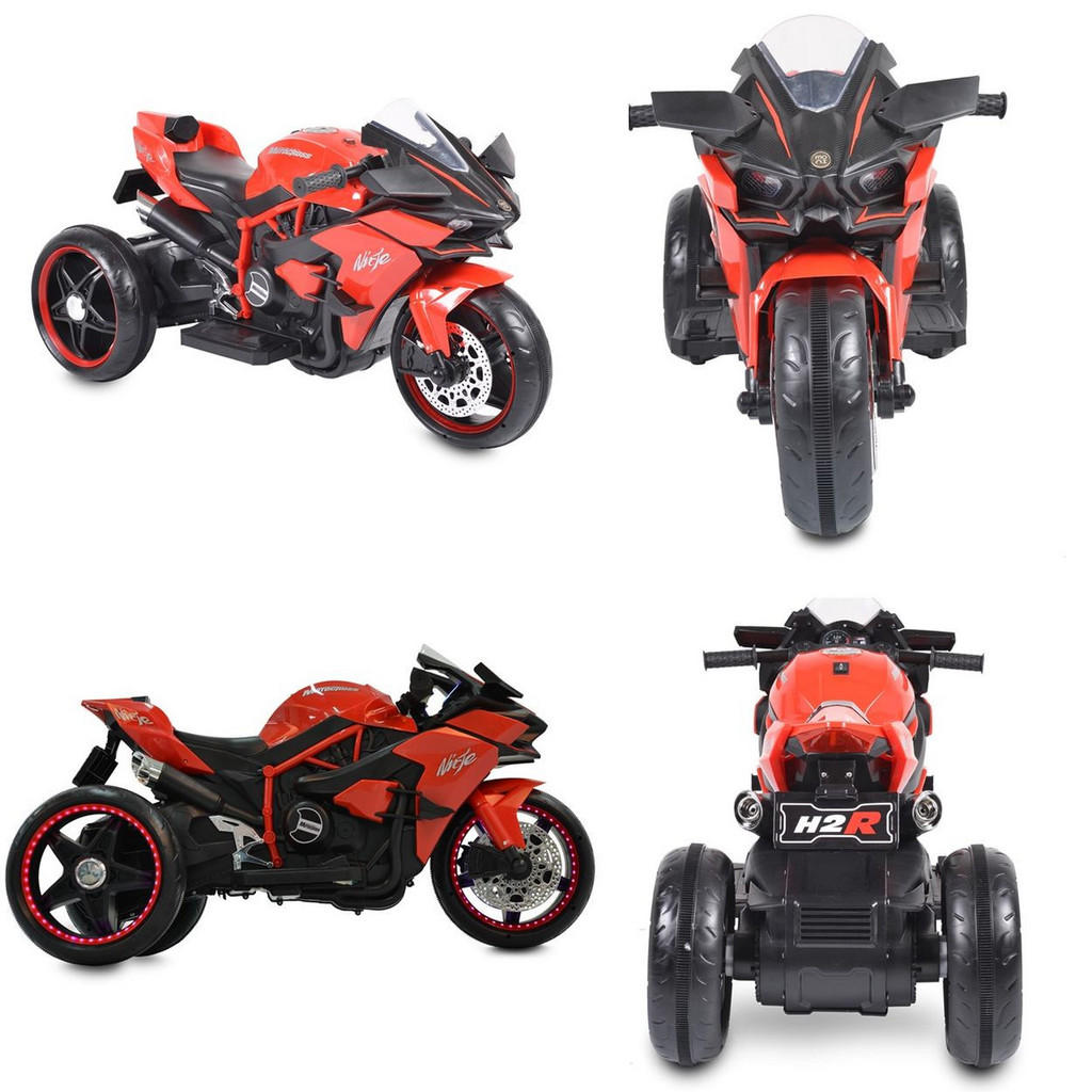 Thumbnail - Moni Elektromotorrad, Rot, Kunststoff, 33x53x105 cm, kinder, unisex, Spielzeug, Kinderspielzeug, Kinderautos & Elektro-K...