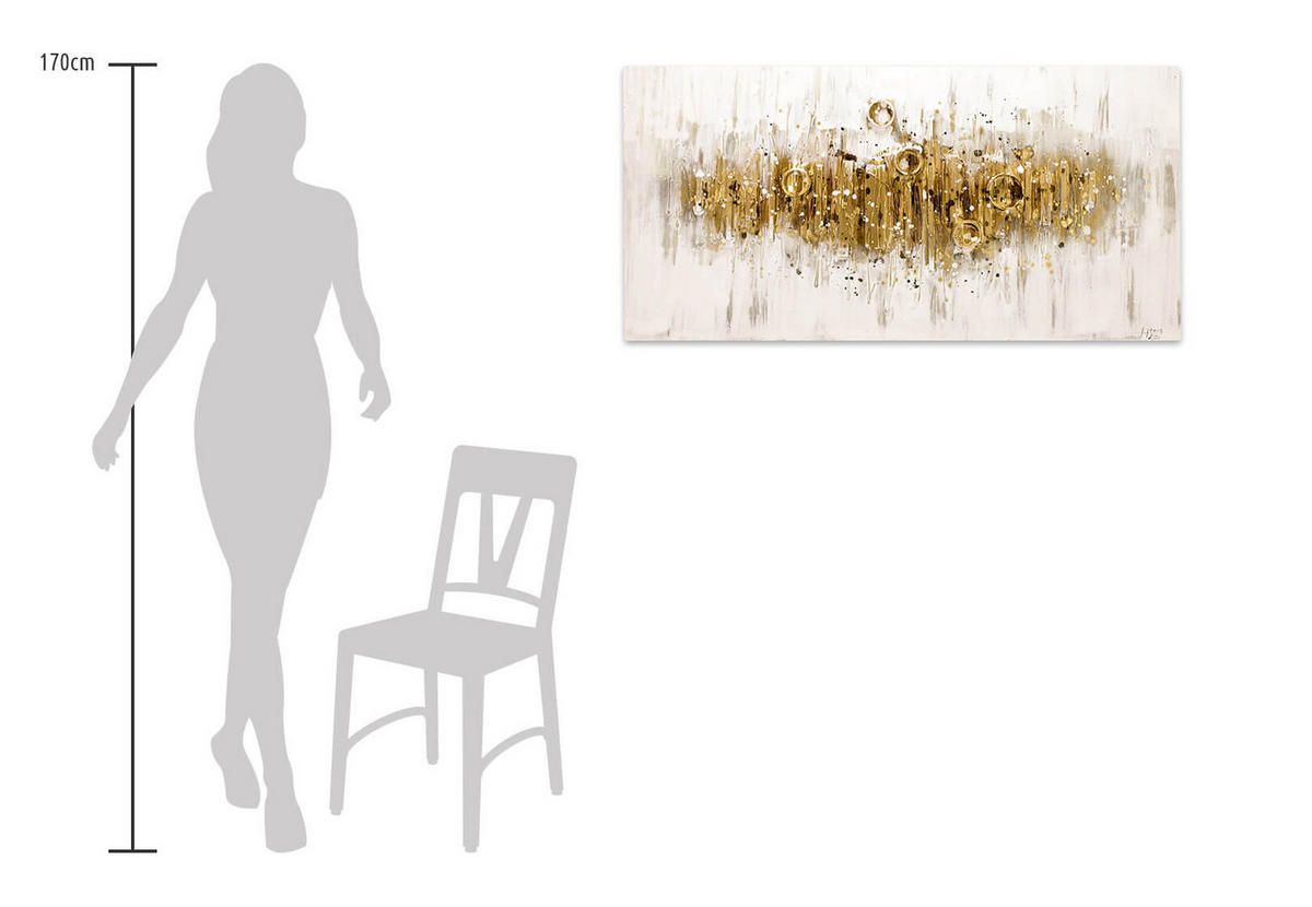 ÖLGEMÄLDE 120/60 cm - Braun, Holz/Textil (120/60cm) - KUNSTLOFT