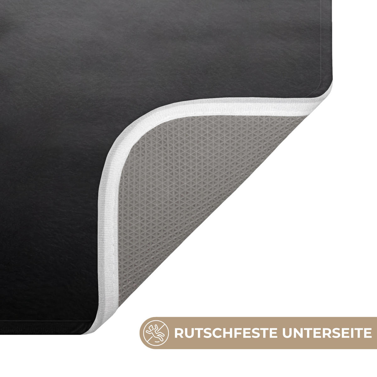 WC PŘEDLOŽKA Labutě - srdce - černá - bílá 50x80 cm - černá, textil/plast (50/1cm) - OnlyWow