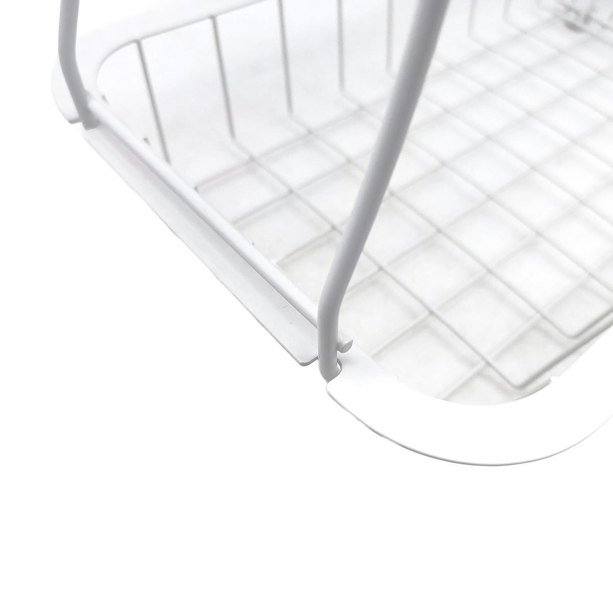 OBSTKORB - Weiß, Holz/Metall (34cm) - Relaxdays