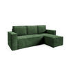 ECKSOFA Roda Grün, Cord-Ecksofa mit Schlaffunktion - Grün, Holzwerkstoff/Textil (248/150cm) - Bettso