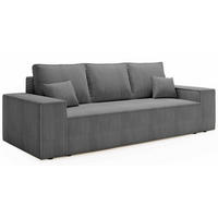 SOFA Grafit Ausziehbar Sztruksowa AGA - Graphitfarben, Textil (256/94/97cm) - Sepro Meble