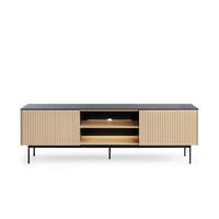 TV-SCHRANK: Eiche Vicenza, 180 x 52 x 39 cm - Eichefarben, Holzwerkstoff (180/52/39cm) - 3XE LIVING