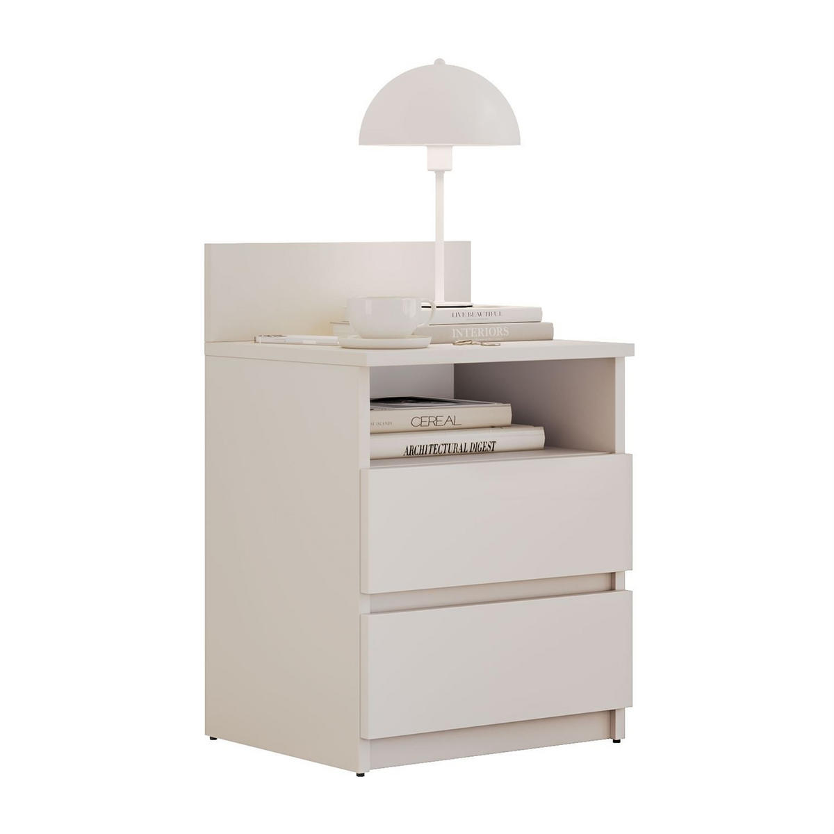 NACHTTISCH HANA M1 Kaschmir - Kaschmir, Holzwerkstoff (40/59/32cm) - Lookway