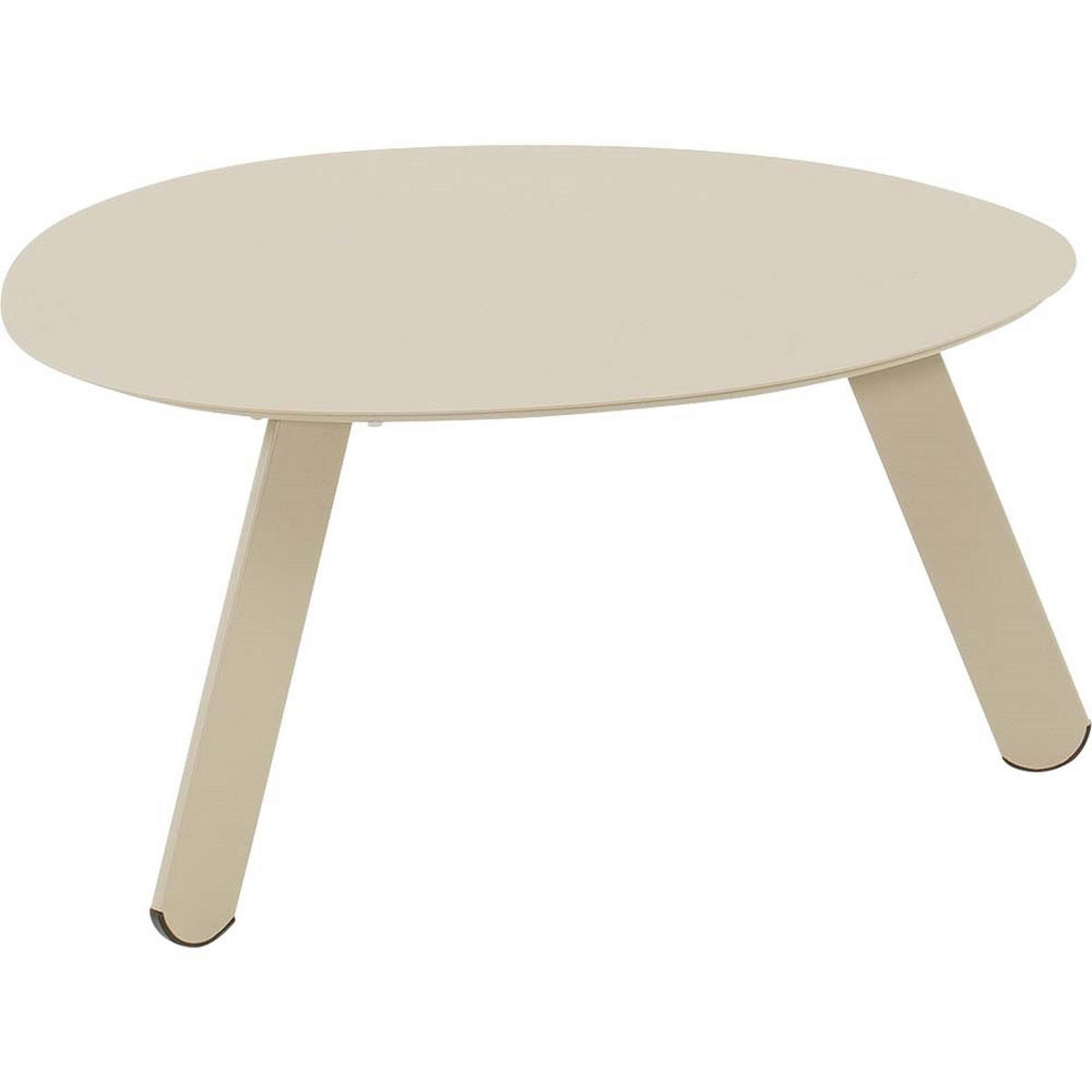 BEISTELLTISCH Tiki - Taupe - 55/46/28 cm - Taupe, Metall (55/46/28cm) - Lesli Living