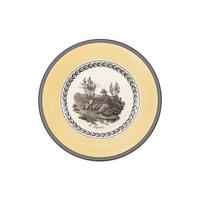 FRÜHSTÜCKSTELLER Audun Chasse weiß-grau-gelb ø 21,6 cm - Gelb/Weiß, Keramik (21.6cm) - Villeroy & Boch