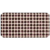WC PŘEDLOŽKA Puntíky - Vzor - Hnědý 120x60 cm - bordeaux, textil/plast (120/1cm) - OnlyWow