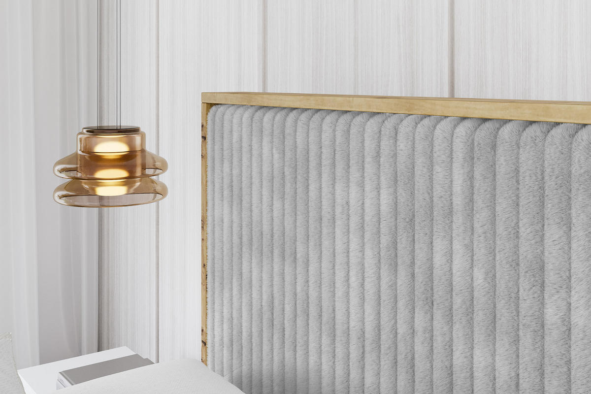 POLSTERBETT mit Bettkasten und Lattenrost, Boxbett mit Kopftei und Stauraum mit Matratze H3/H4 - ENZO10 160x200 Grau - Grau, Holzwerkstoff/Textil (160/200cm) - ALTDECOR