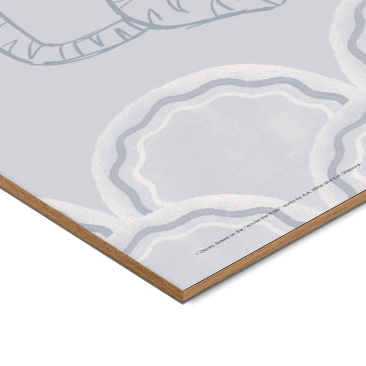 POSTER mit Rahmen Disney - Disney's Tigger Cloudy Blue Sketch - Blau/Eichefarben, Holz/Papier (70/100cm) - Poster&Frame