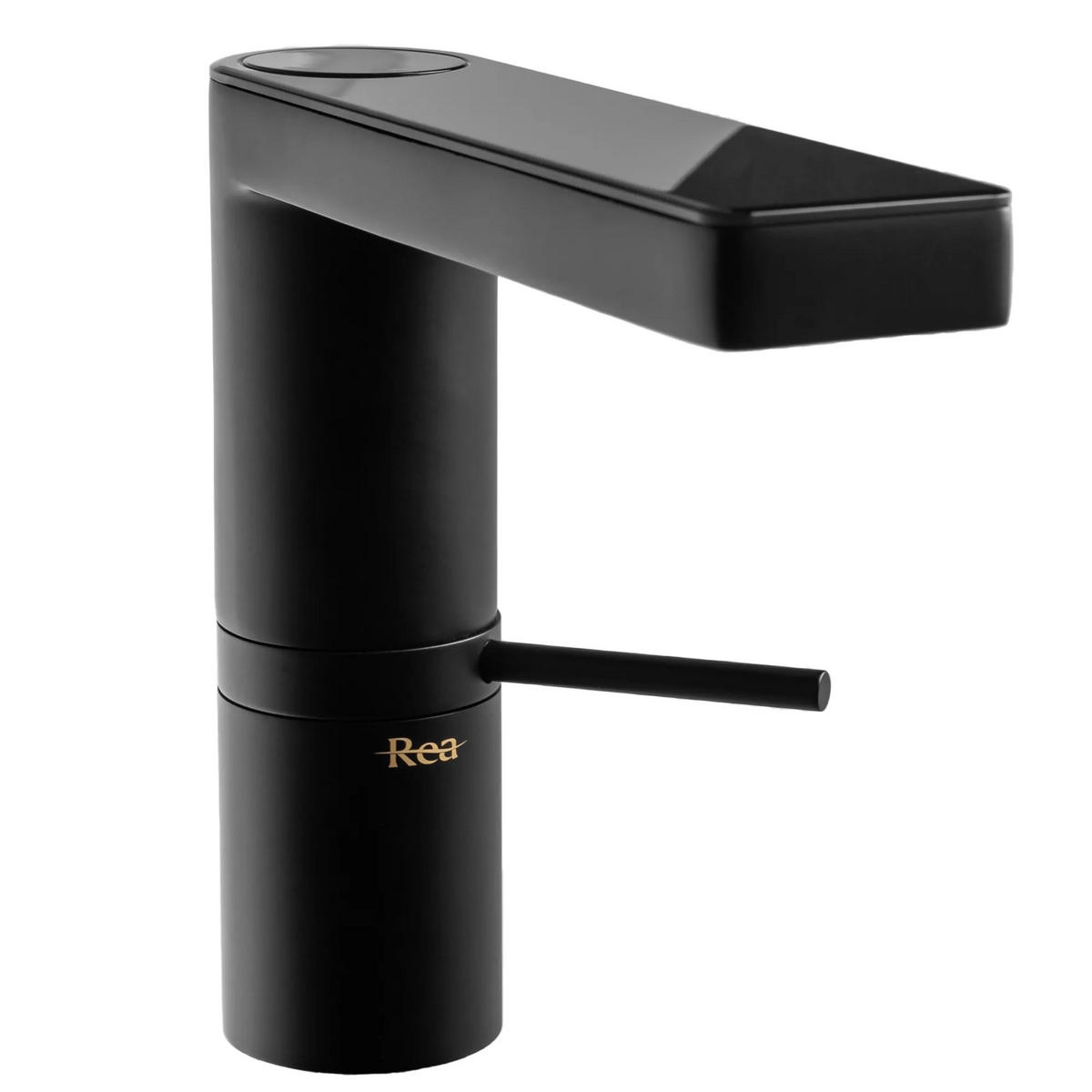 WASCHBECKENARMATUR Rea Amar Lcd Black Low - Schwarz, Metall (4.2/14.5/16cm) - REA
