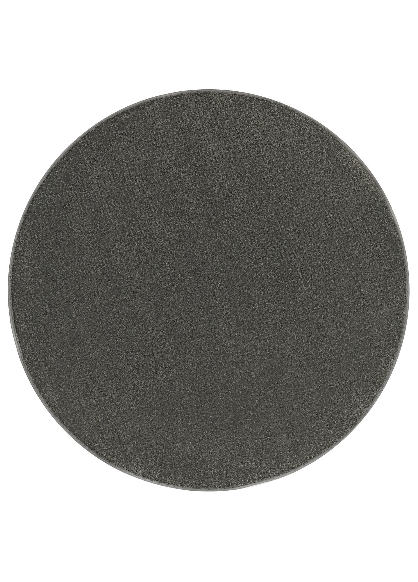 TEPPICH MONO Rund Outdoor Grau 200/200 cm - Dunkelgrau, Textil (200/200cm) - Tapiso