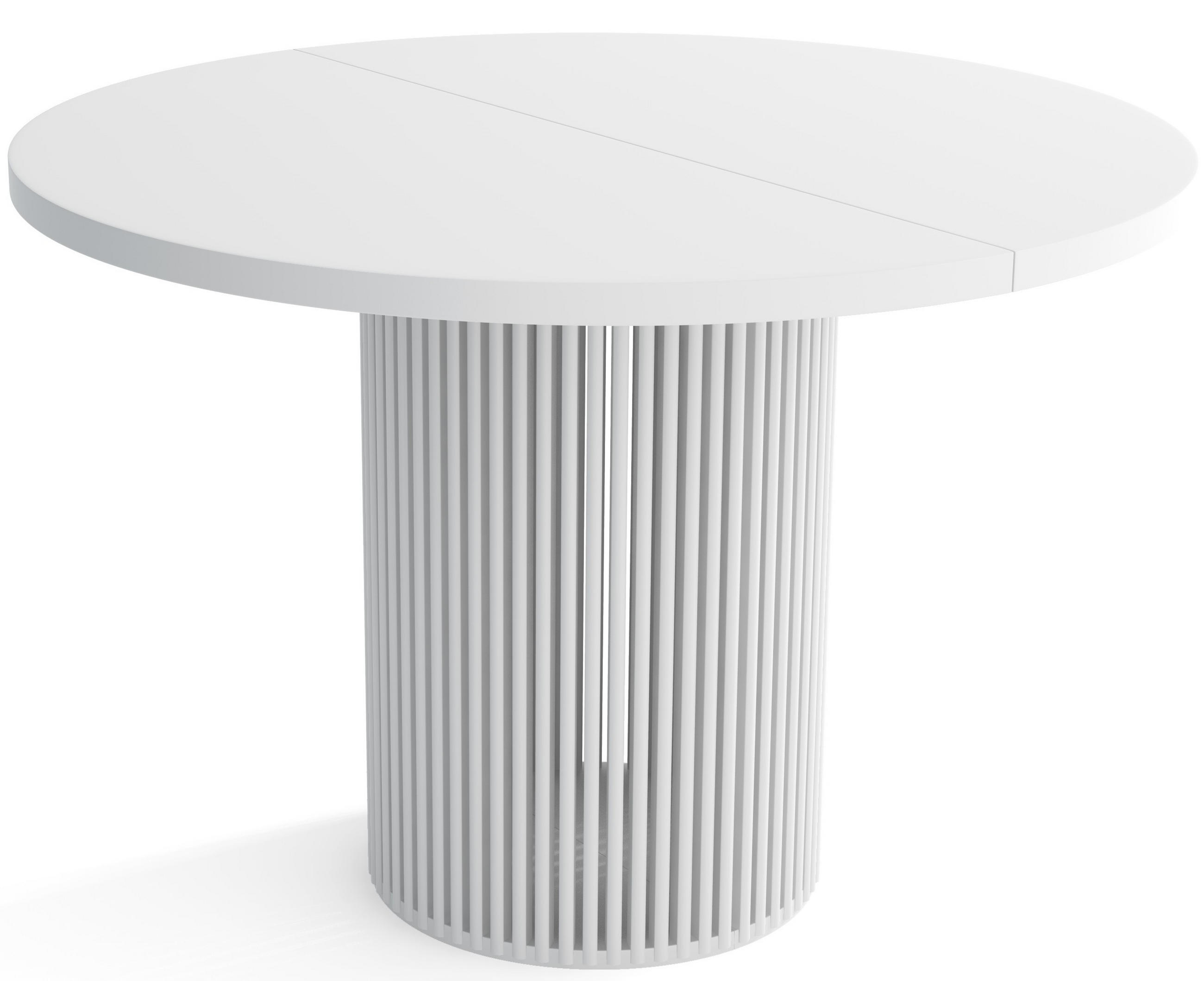 TISCH Weiss DIEGO Ausziehbar - Weiß, Holzwerkstoff (120/48/77cm) - Sepro Meble