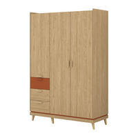 SKRIŇA 3 dvere Sandy Drevo - hnedá, kompozitné drevo (143.5/214.5/57.4cm) - Petits-meubles