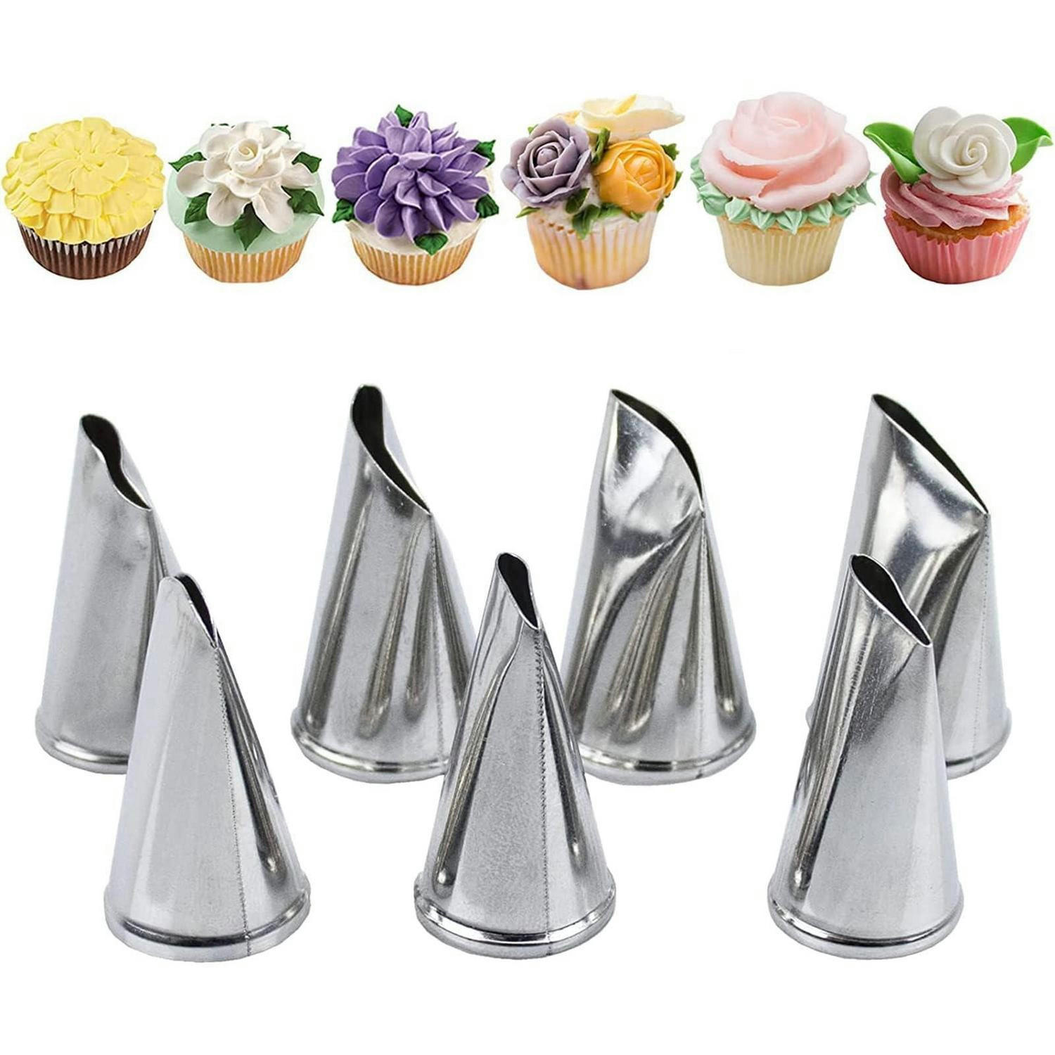 SPRITZTÜLLEN Set 7-teilig Edelstahl - Silberfarben, Metall (2.3/2.3/3.9cm)