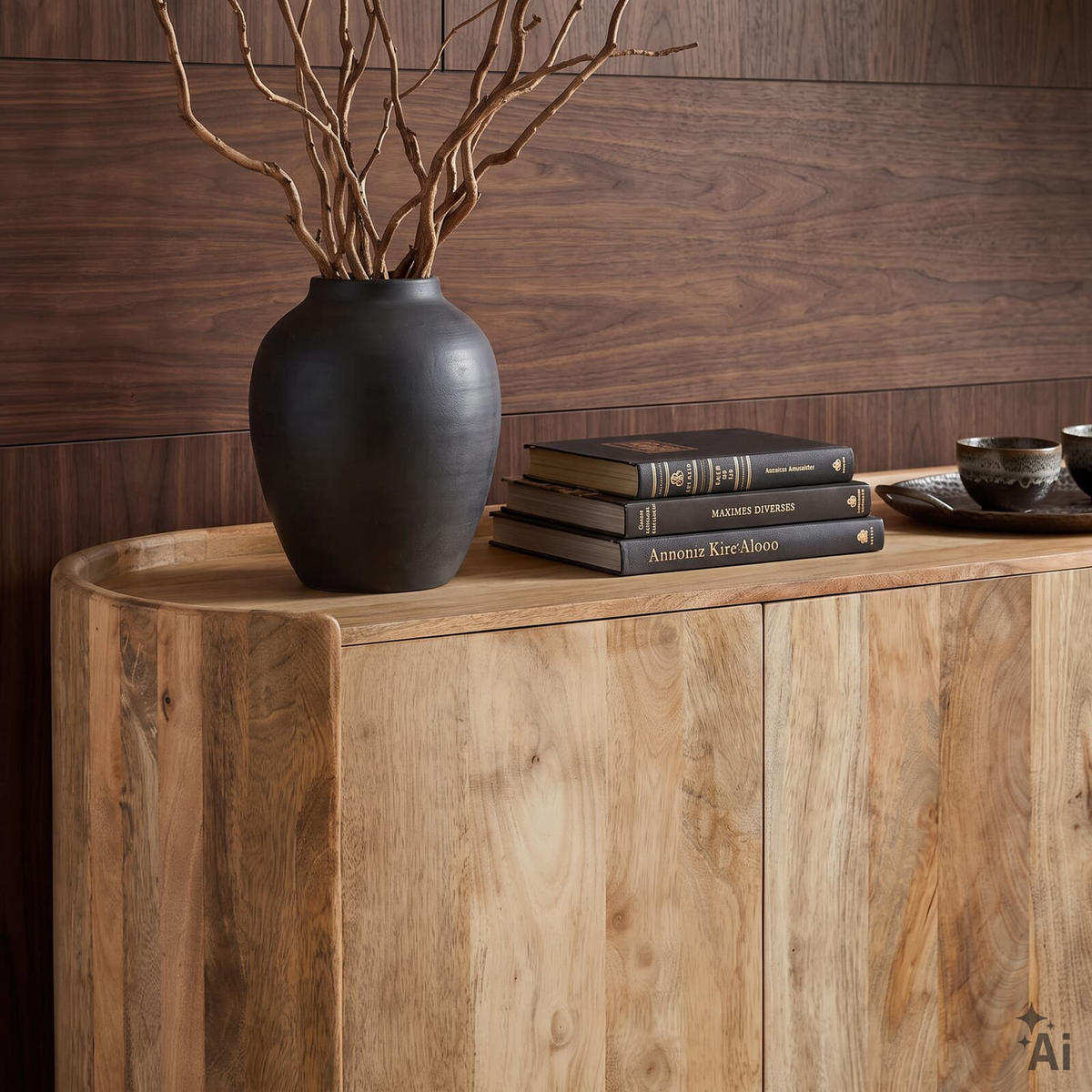 SIDEBOARD BHARAT natur - Naturfarben, Holz (165/74/40cm) - IDIMEX