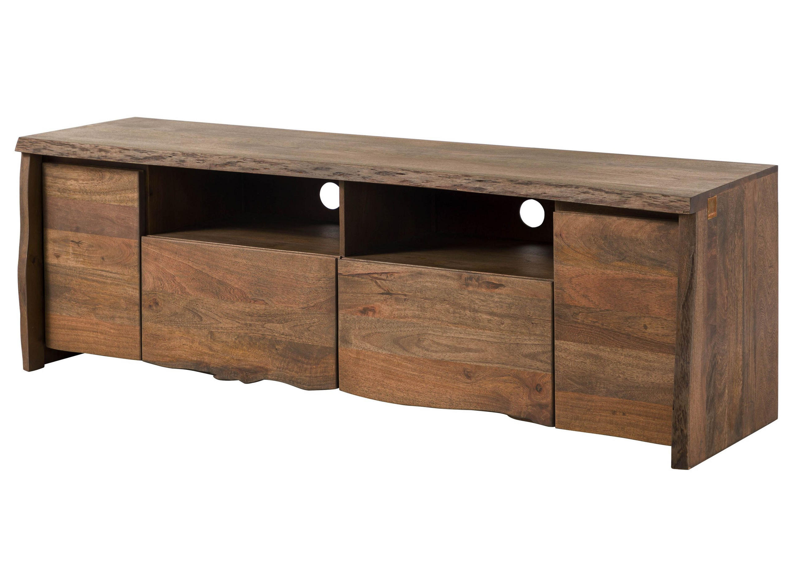 TV-BOARD Mango 178x48x58 braun geölt PURE MANGO #222 - Braun, Holz (48/58/178cm) - Massivmoebel24