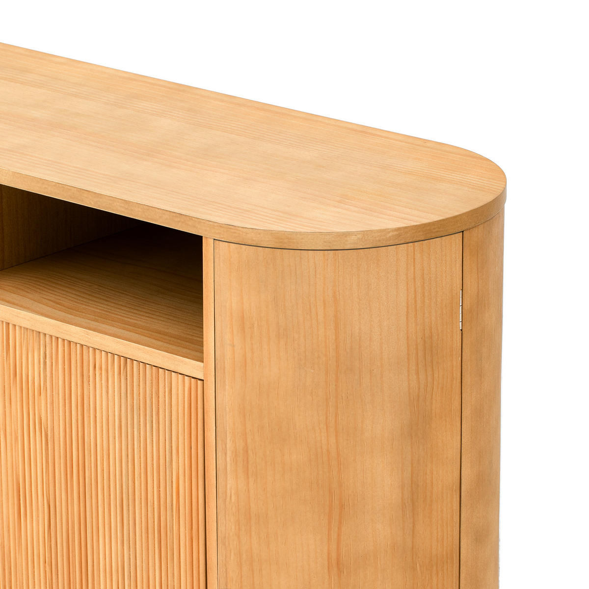 SIDEBOARD mit Stauraum und küchenähnlichen Türen, Natur - Naturfarben, Holzwerkstoff (120/77/38cm)