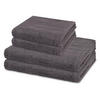 FROTTIERSET Premium 4-teilig - Dunkelgrau, Textil (50/100cm) - Ross