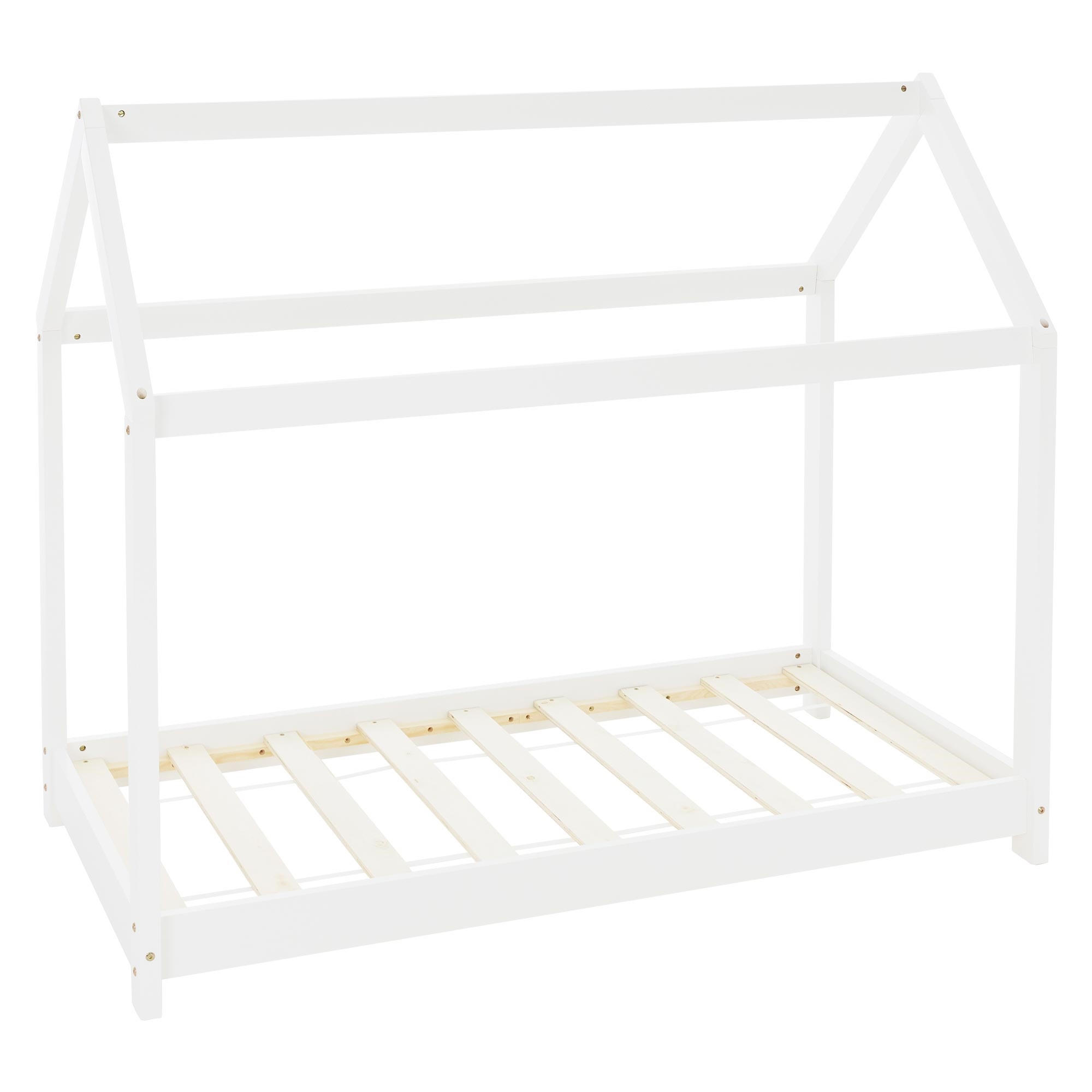 KINDERBETT mit Dach 70x140 cm Weiß - Weiß, Holz (70/140cm) - ML-DESIGN