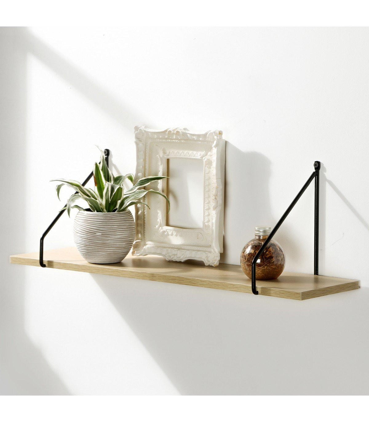 WANDREGAL 60 cm im Industrial-Stil - Apfelbaumfarben, Holzwerkstoff (15/20/60cm) - Calicosy