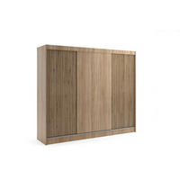 KLEIDERSCHRANK VILAN mit Lamel/LED - 250 cm - Sonoma Eiche|Eichefarben - Eichefarben/Sonoma Eiche, Holzwerkstoff (250/215/61cm) - ALTDECOR
