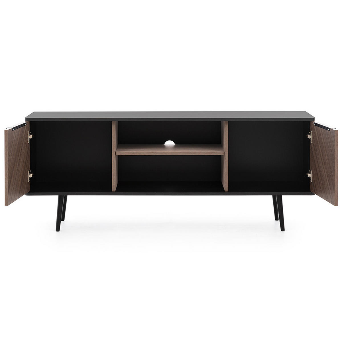 WOHNZIMMER-SET 4-TLG. Pretoria-132 - Braun, Holzwerkstoff (410/190/57cm) - Lomado