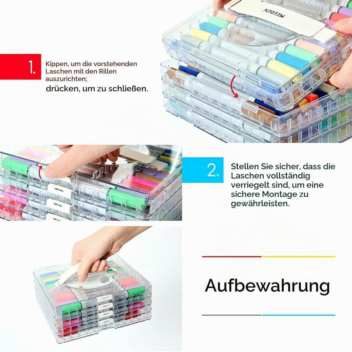 ACRYLSTIFTE 120 Farben Doppelspitze Schnelltrocknend Wasserfest - Multicolor, Kunststoff (1/1/16.5cm)