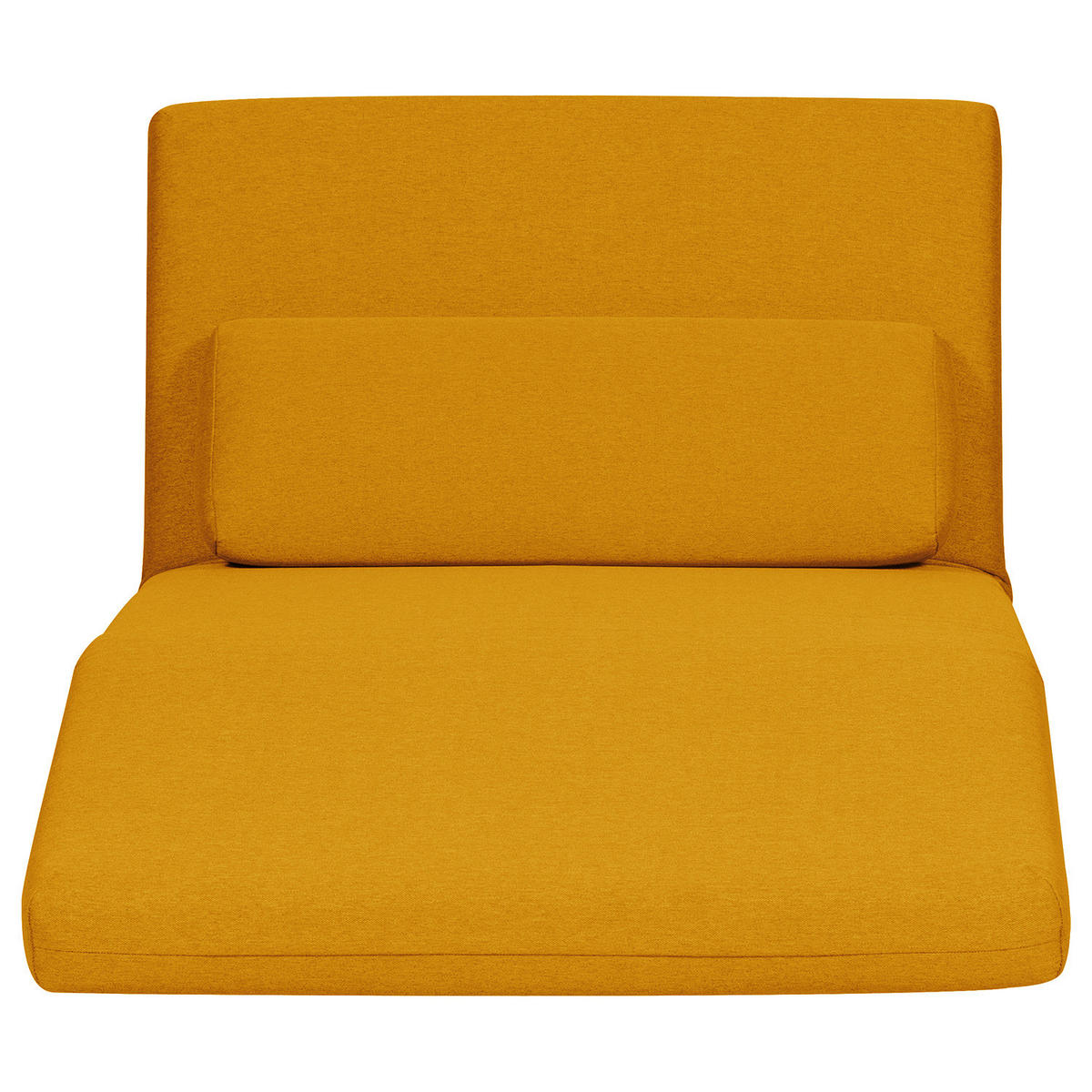 SCHLAFSESSEL - Gelb/Silberfarben, Textil/Metall (92/78/85cm) - home24