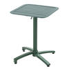 TERRASSENTISCH 70 X 70 cm, Dunkelgrünen - Grün, Metall (60/60/72cm) - Oviala
