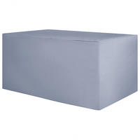 REGENSCHUTZ für Rattantruhe 169/88/83 Regenschutz Modena - Grau, Kunststoff (169/88/88cm) - Beliani