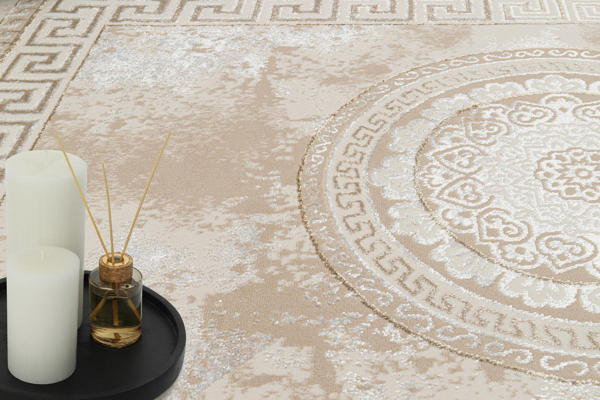 TEPPICH ARES Beige Creme 300/400 cm - Beige/Creme, Kunststoff (300/400cm) - Tapiso