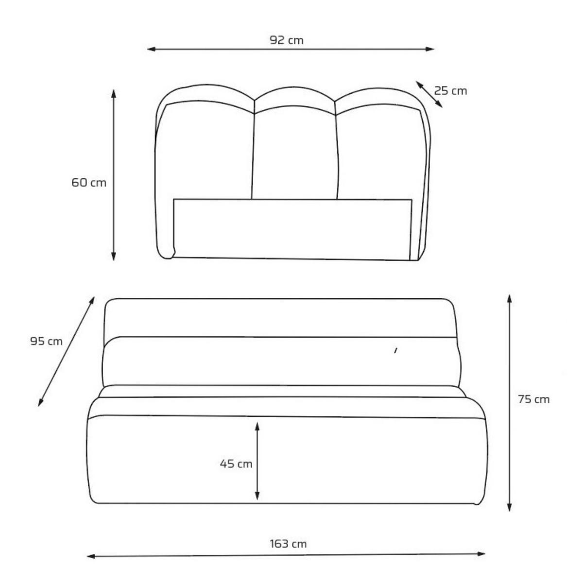 2-SITZER modulares Sofa VEER, Breite 213 cm Chenille Webstoff Dunkelgrau - Dunkelgrau/Schwarz, Holz/Kunststoff (213/75/95cm) - Muffo