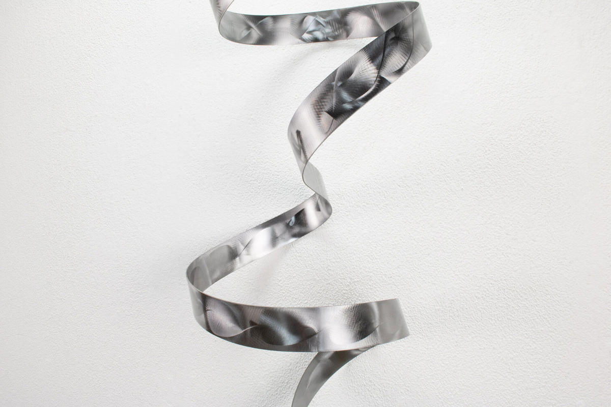 WANDDEKO Silber 95/34 cm - Silberfarben, Metall (4.07/34/28cm) - KUNSTLOFT