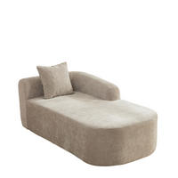 RÉCAMIERE DE-35127 rechte mit Chenille-Bezug Grau - Grau, Textil (99/80.5/172cm) - ComfortXL