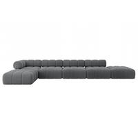 ECKSOFA modulares Sofa Kerru-L3 - 475x190x70 cm Dunkelgrau Cord - Dunkelgrau, Holzwerkstoff/Textil (475/190cm) - ALTDECOR