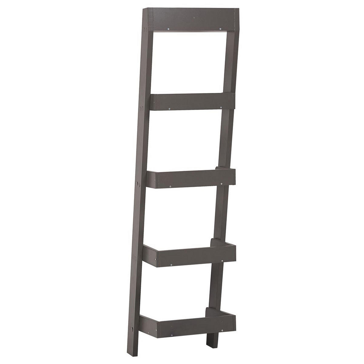 BÜCHERREGAL 5 Fächer Mobile Duo - Grau, Holzwerkstoff (45/166/36cm) - Beliani