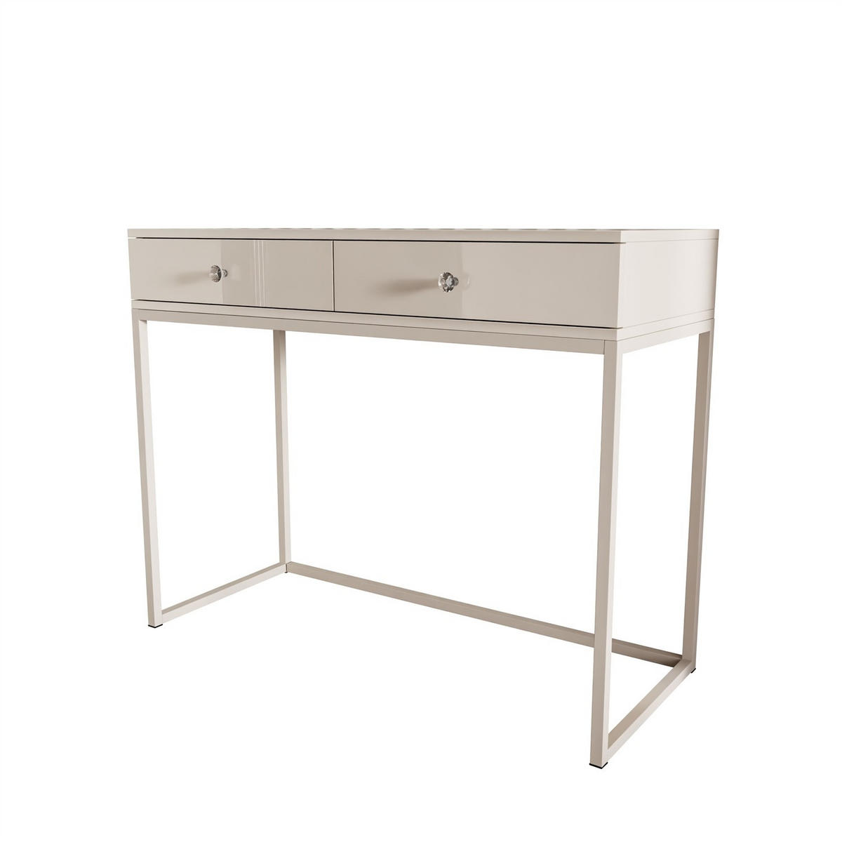 KONSOLE Glamour auf Kaschmir-Gestell mit Kristallgriff - Kaschmir, Holzwerkstoff (100/81/42cm) - Lookway