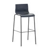 BARHOCKER Kunststoff Grau - Schwarz/Grau, Kunststoff/Metall (43/100/48cm) - CLP