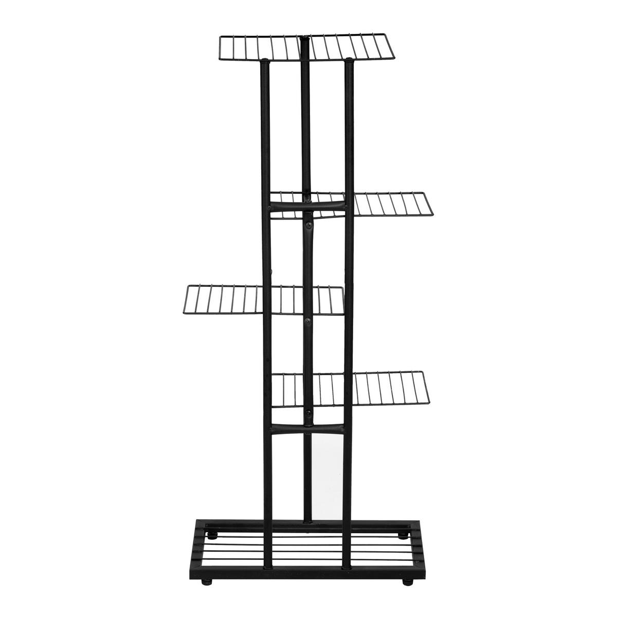 PFLANZENREGAL Beek - Schwarz, Metall (43.5/97.5/22cm) - [en.casa]