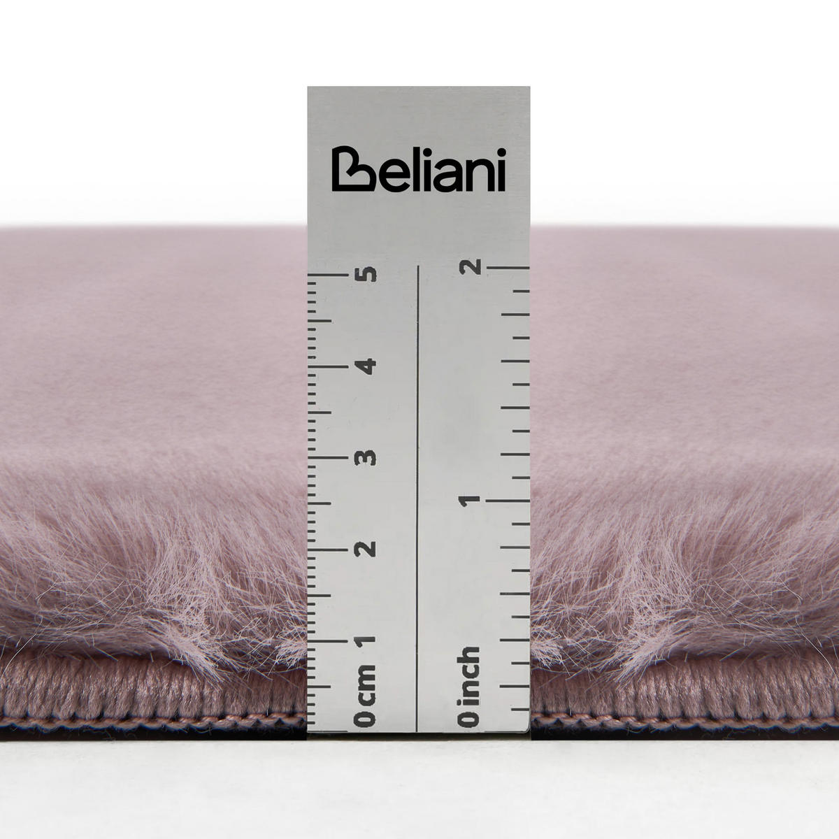 TEPPICH Hellviolett 160/160 cm Vantira - Violett, Kunststoff (160/160cm) - Beliani