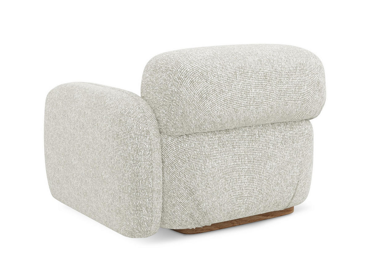 SOFAELEMENT Rechts Strukturstoff Stoff Beige - Beige/Creme, Holz/Textil (95/73/95cm) - Makamii