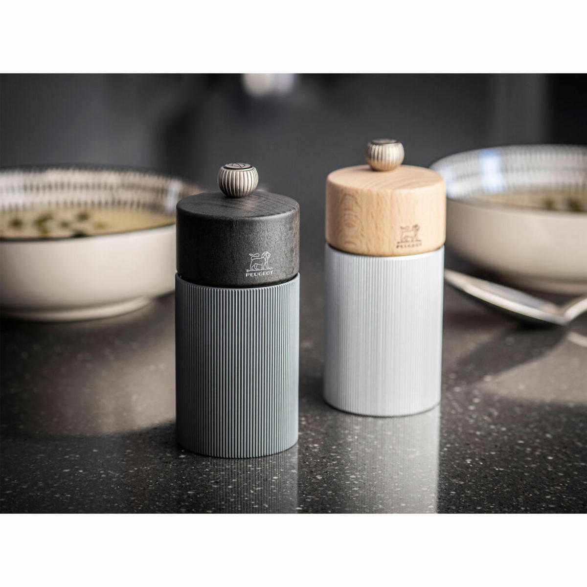 SALZMÜHLE Line 12cm Aluminium Graphit Stahlmahlwerk - Grau, Metall (5.2/12/5.2cm) - PEUGEOT