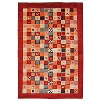 TEPPICH Rizbaf Mehrfarbig 236/159 cm Schurwolle - Multicolor, Textil (159/236cm) - Looma