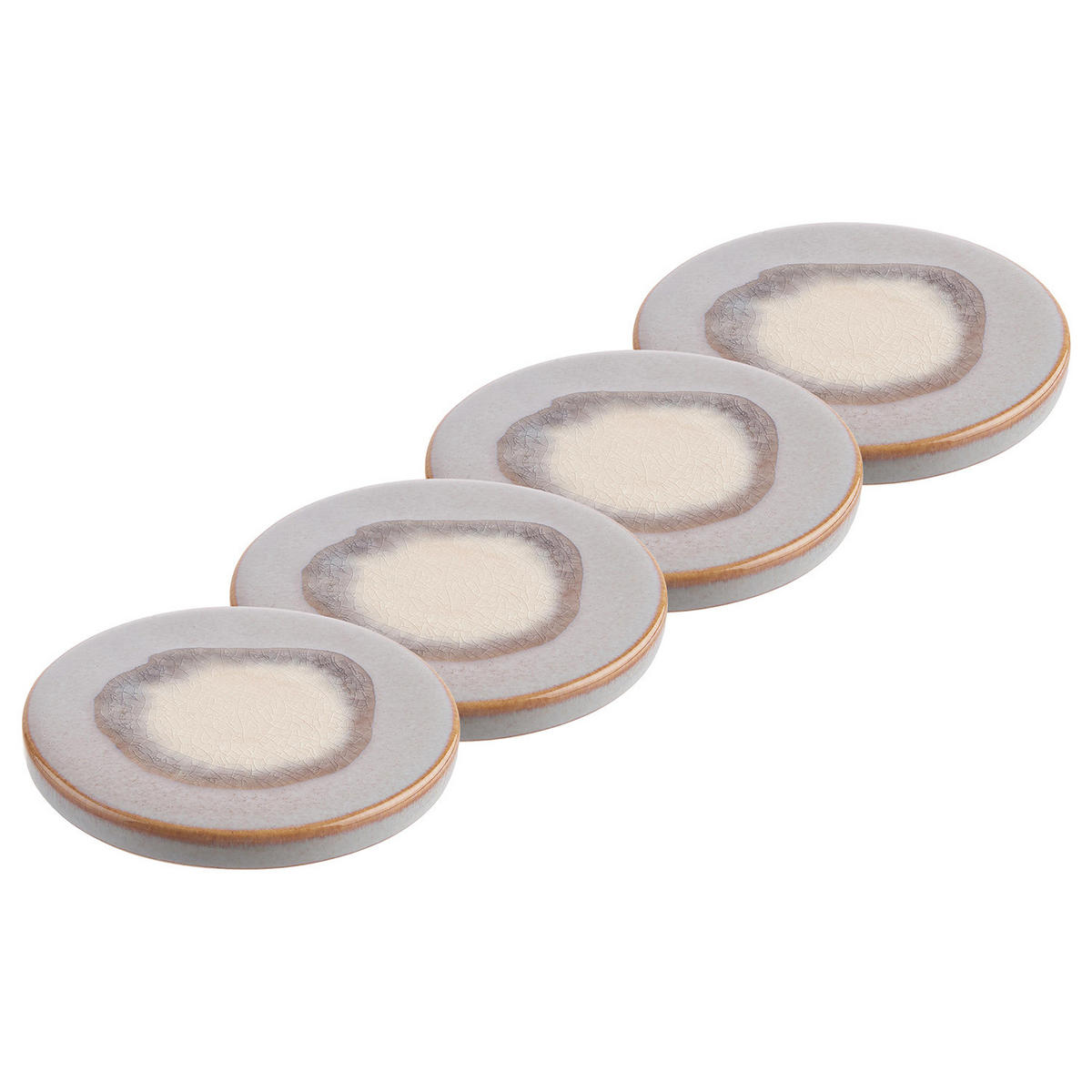 UNTERSETZER (4er Set) Cosmos - Grau, Naturmaterialien (11/11cm) - BUTLERS