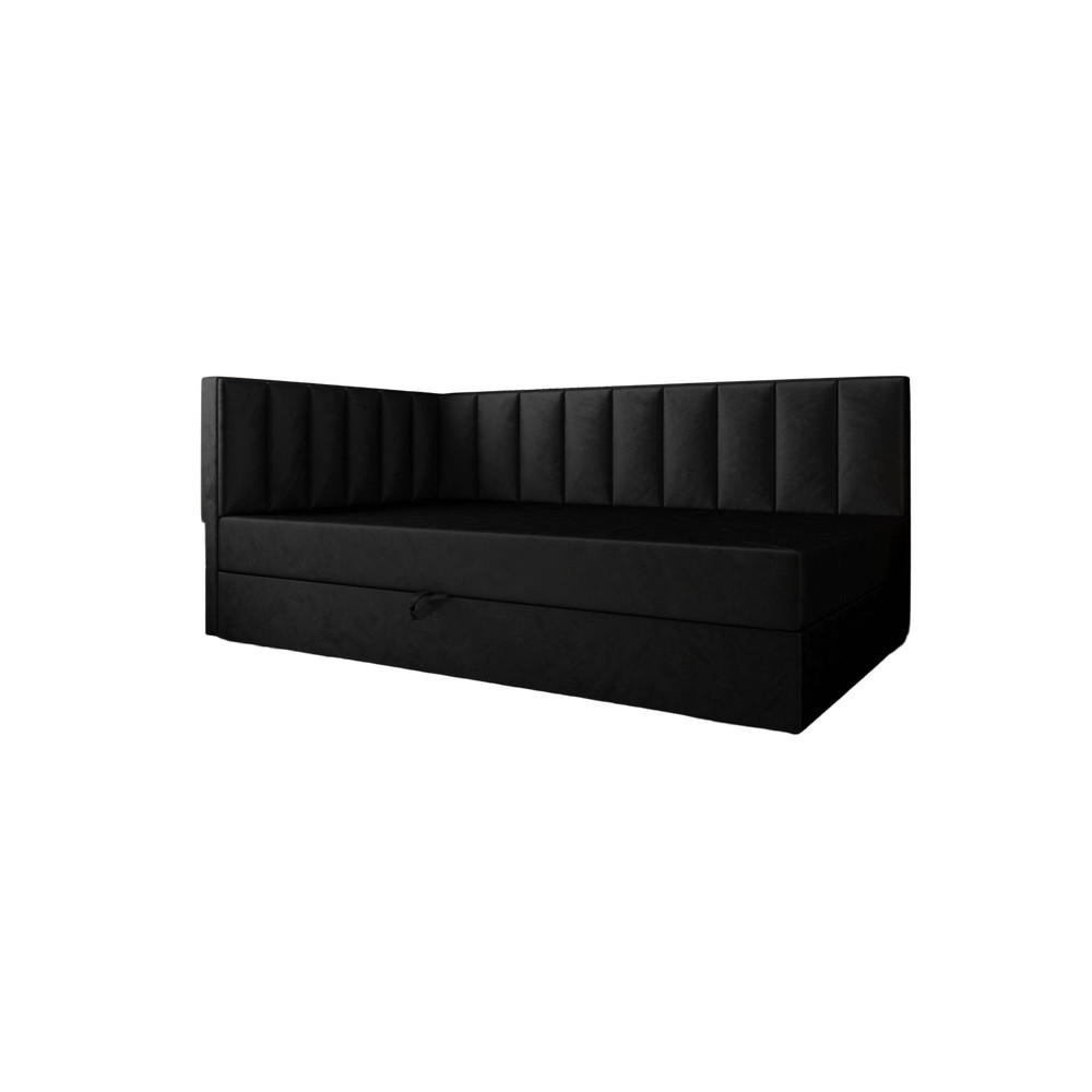 BOXBETT Adelle VII Schwarz 90x200 cm - Schwarz, Textil (90/200cm) - B&B Home