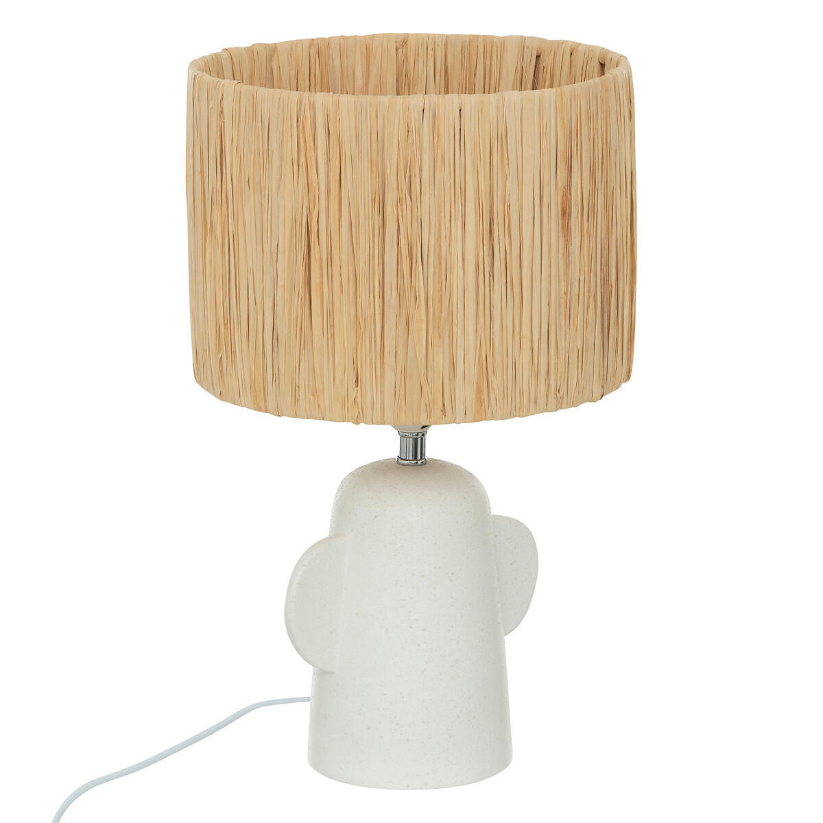 TISCHLAMPE Keramik Raia 42 cm - Braun, Keramik (25/25/42cm) - Atmosphera Createur d´interieur