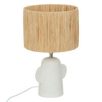 TISCHLAMPE Keramik Raia 42 cm - Braun, Keramik (25/25/42cm) - Atmosphera Createur d´interieur