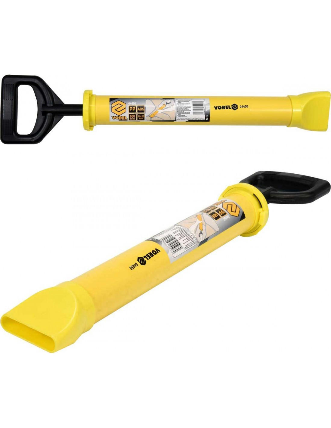 MÖRTELPRESSE, Fugenpistole, Mörtelspritze, Fugenpresse, Düse: 80 x 20 mm - Gelb, Kunststoff (66/14/6cm) - TRIZERATOP