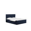 BOXBETT mit Bettkasten und Matratze CLARA Stoff Velvet Marineblau 200x200 cm H3-Bonell - Dunkelblau, Holz/Textil (200/200cm) - Kaiser Möbel